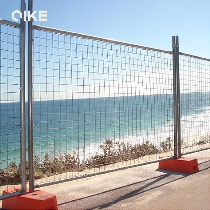 Removable construction temporary fence panel crowd control barrier 6x10 temporary fence panel