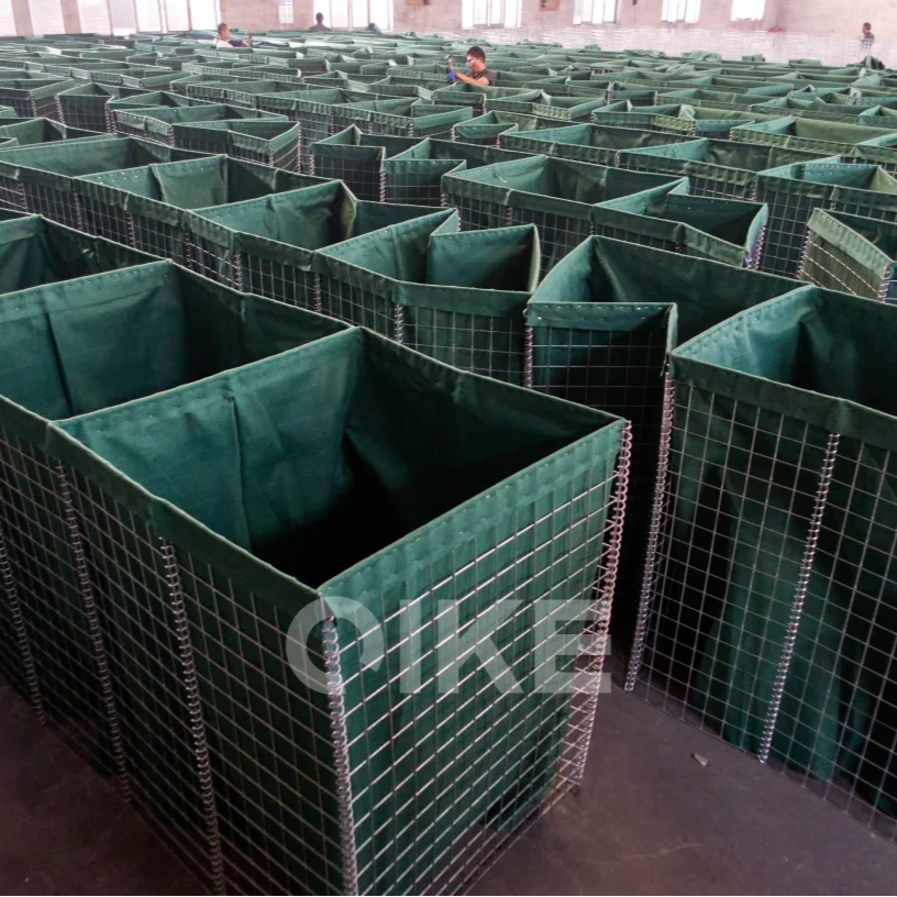 High strength Hot-dip Galvanized Recoverable defensive barrier wall Hesko barrier small bastion barrier