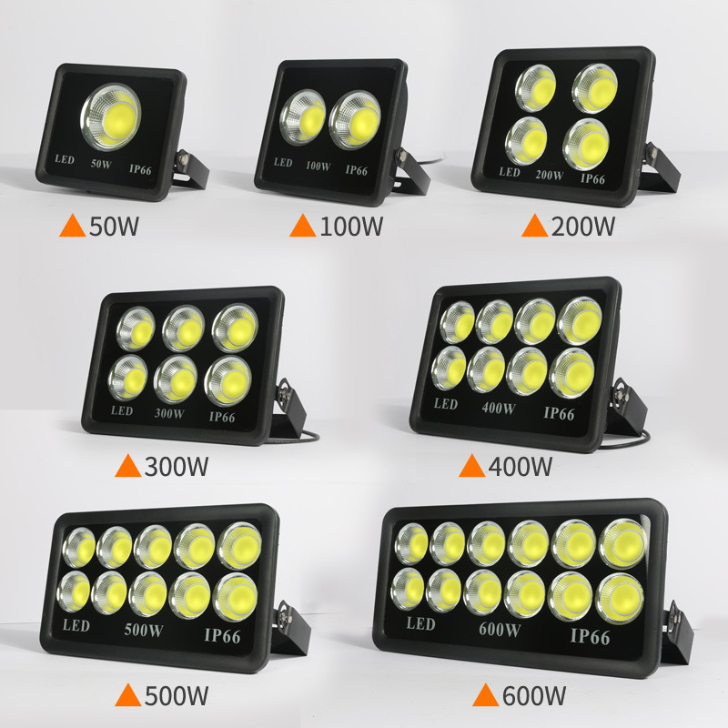 COB LED Chip dimmable led flood light 50W 100W 150W 200W 300W 400W 500W 700W Super Brightness Approved LED