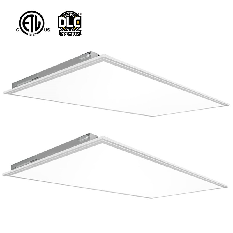 DLC ETL square frameless  2x2 2x4 1x4 led panel light Intelligent led panel Smart Adjustable led surface mounted lamp