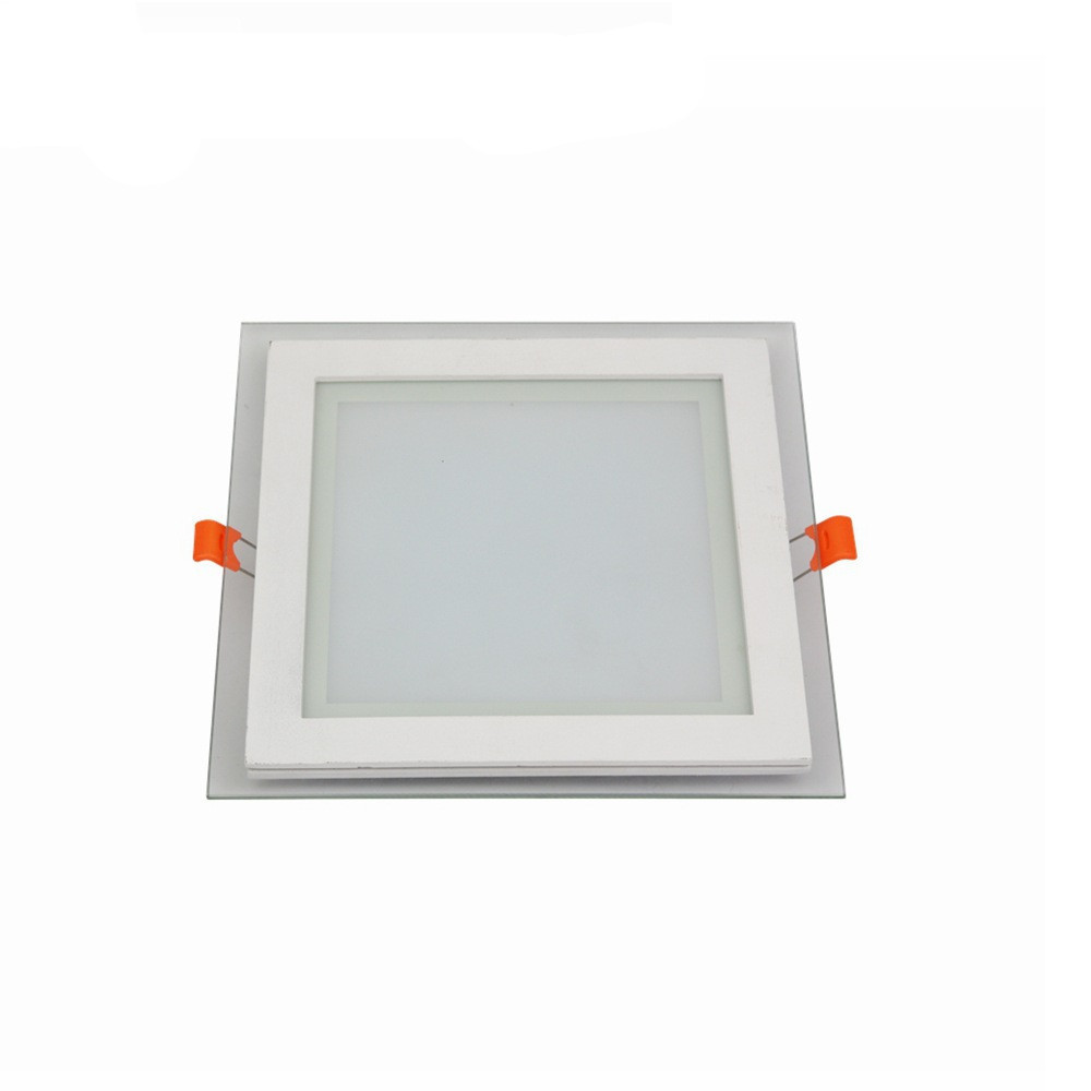 Dimmable LED Panel Light Round Glass Panel Downlight 6W 12W 18W Ceiling Recessed Lights Spot Light Indoor Lamps