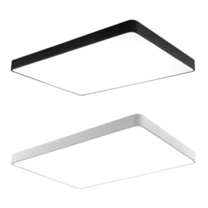 LED Modern Ceiling Light Lamp Fixture Square/Round Panel Light Black Diameter300mm 400mm 500mm