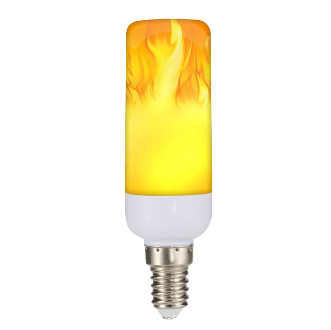 LED Burning Flicker Flame Effect Fire Light Bulb E27 B22 Decorative Lamp 12V/110V