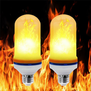 E26 LED Flame Light Bulbs Fire Flicker Effect Lamp Decorative LED night lamp Bulb 5w 12v