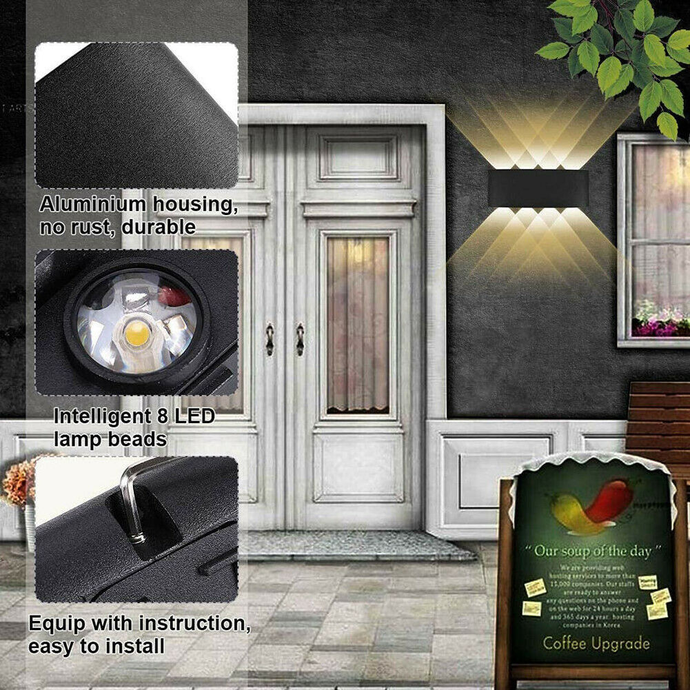 RGB Modern Wall Sconce Lights IP65 outdoor lights wall mounted 8W 12W