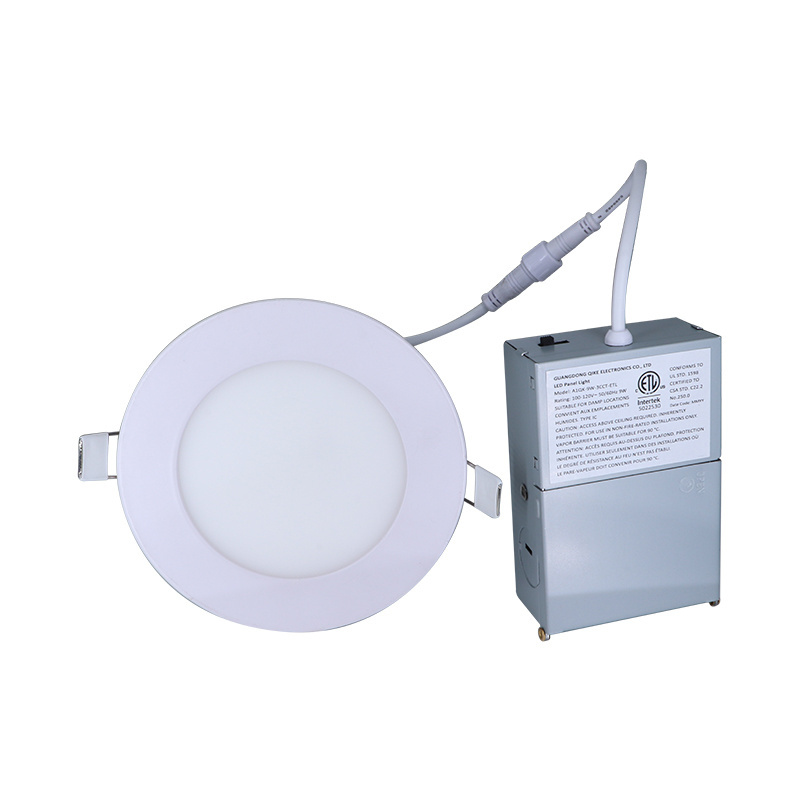 5 years warranty 110v slim 4 inch 6in 12w 5cct dimmable etl recessed slim trim led panel light pot light with integrated driver