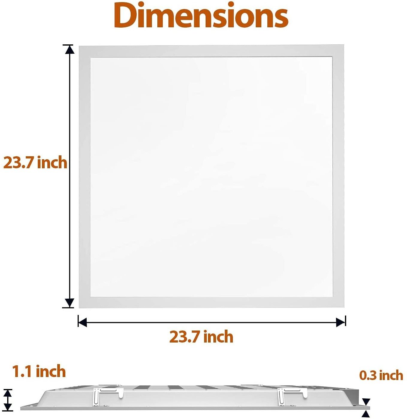 Flicker free Backlight etl ceiling light 600*600mm 48W Bright White Flat led Large panel light