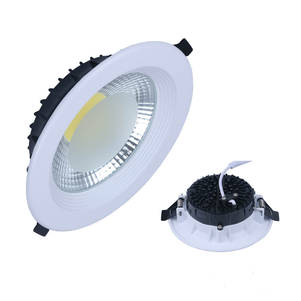 White color diecast aluminum ceiling 10w 30W housing smart cob recessed down light price led downlights