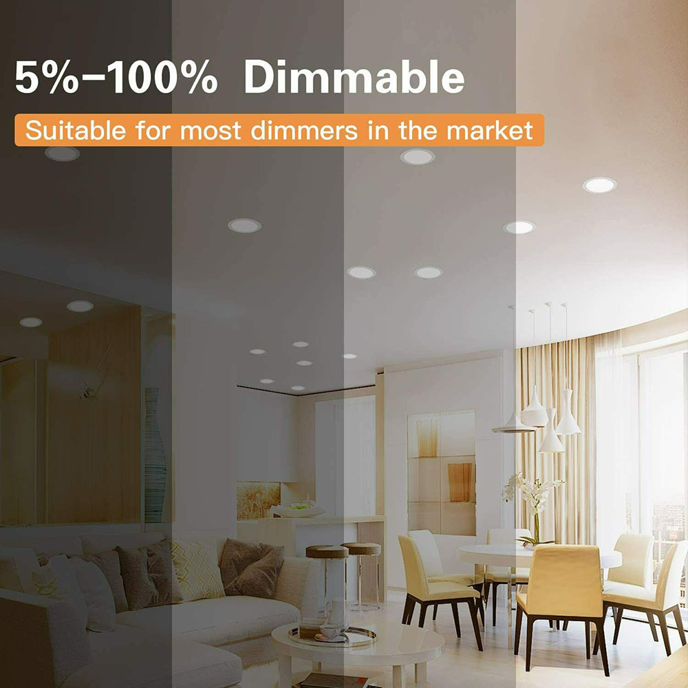 16 Pack Ultra-Thin LED Recessed Lighting 6 Inch 5CCT dimmable downlight slim led recessed ceiling light