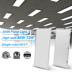 2x2 2x4 1x4ft LED Flat Panel fixture 40 50 60W 125lm/w 3CCT Cool White 100V-277V-347V Dimmable Recessed Drop Ceiling lighting