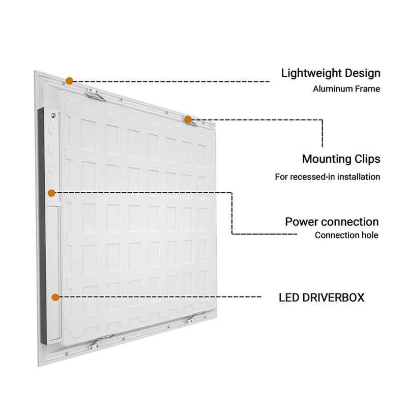 ETL DLC 3CCT 1x4 2x2 2x4 recessed Square LED Backlit Panel lighting fixture 2 x 4 led panel lights