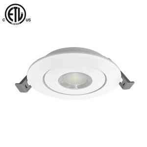 LED Recessed Gimbal 4 inch recessed led Lights White Trim Canless LED Eyeball Light 5CCT Selectable Recessed Ceiling Light