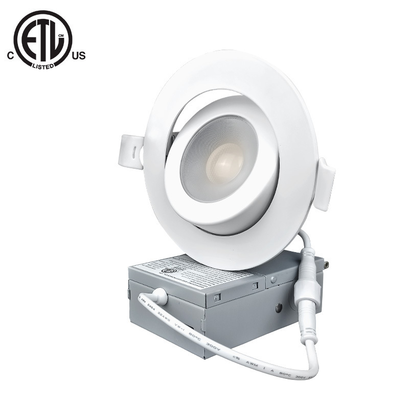 4 /6 Inch Recessed Lighting Gimbal LED Downlight Adjustable 9W 12W Circuitry Design Lighting Modern residential COB led light