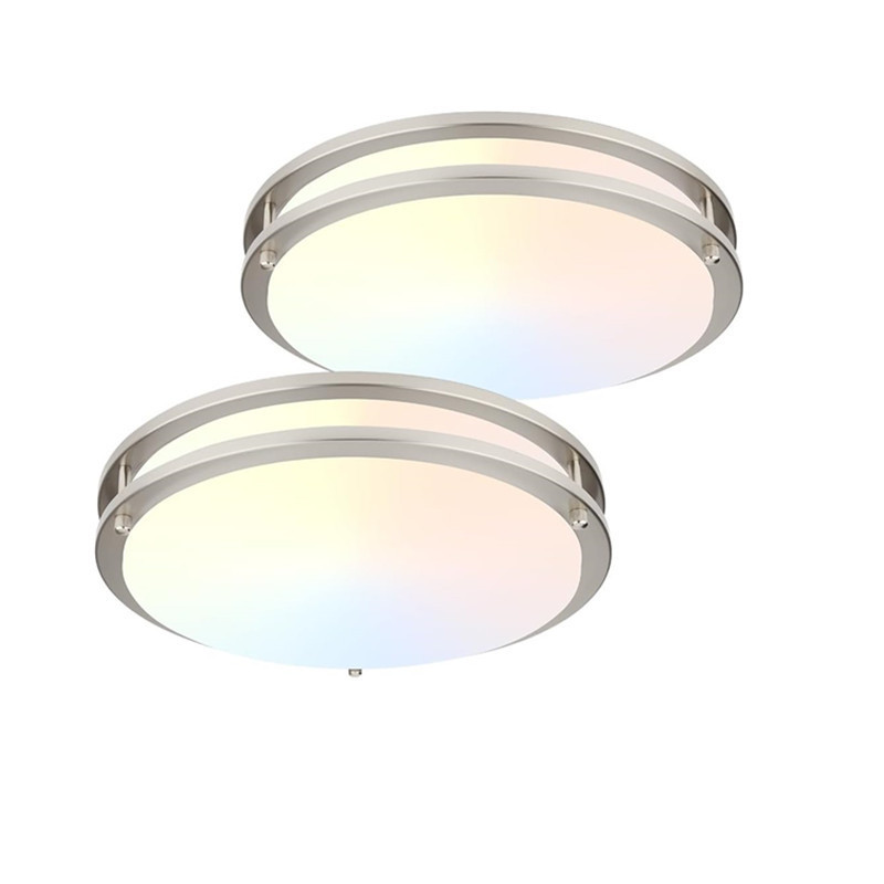 USA Market 10/12/14/16 inch Dimmable LED Flush Mount Ceiling Light Fixture for Kitchen/ Bedroom /5CCT Color Adjustable