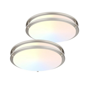 USA Market 10/12/14/16 inch Dimmable LED Flush Mount Ceiling Light Fixture for Kitchen/ Bedroom /5CCT Color Adjustable