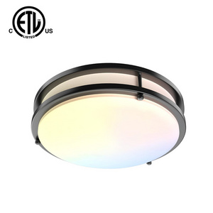 5 Years Warranty 13 Inch LED Ceiling Light Fixture 24W 3CCT Selectable Flush Mount Ceiling Light for Bedroom/ Kitchen/ Bathroom