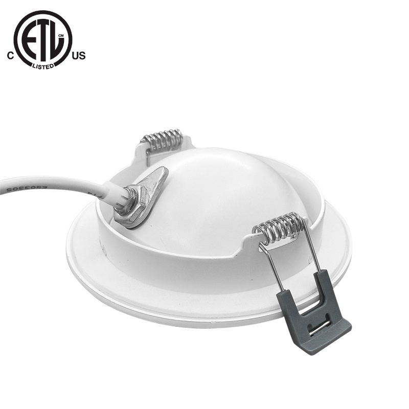 led 4 inch gimbal recessed light 360 degree Rotation 12W 750 lumens  triac dimmable round slim panel light ETL down light