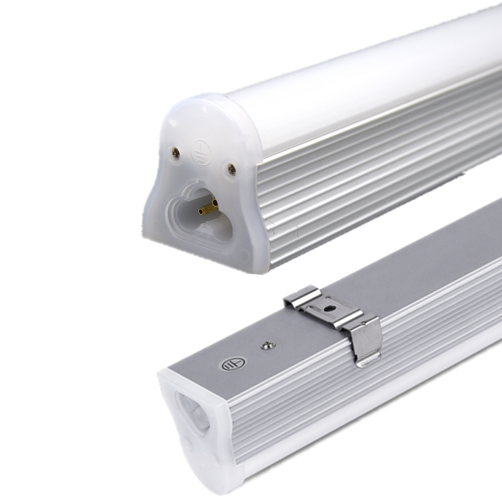 T8 4FT LED Integrated Tube Light Fixture 18W Shop Light 6000K Clear Milky frosted Cover 600mm 1200mm indoor connectable lamp