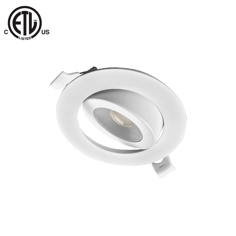 Dimmable 4 Inch 9W 6 inch 12W LED Gimbal recessed downlight spot light with junction box for commercial hotel shops ceiling lamp