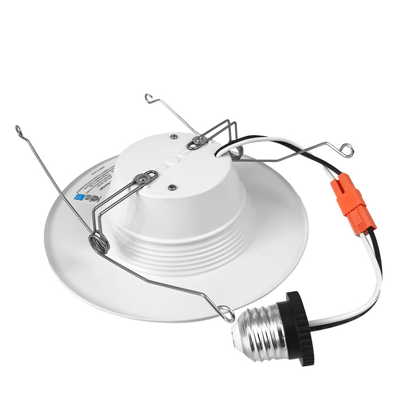 4 in /6 in Selectable CCT Integrated LED Recessed Light 5%-100% Triac Dimmable LED Retrofit Down Light Fixture 90-130V