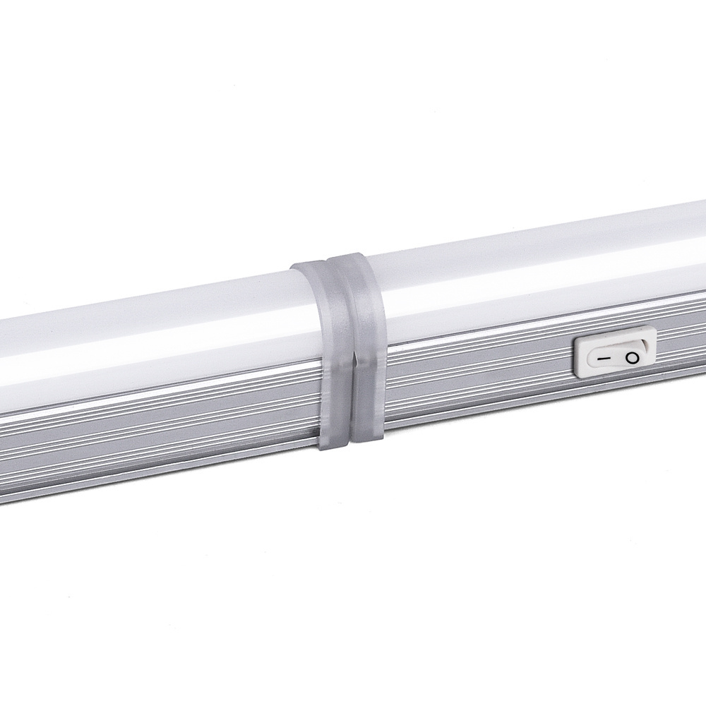 LED Shop Light 2ft 20W 2500LM 5000K T5 LED Light Fixture Clear Cover Ceiling and Utility Linkable Tube Lights for Shop