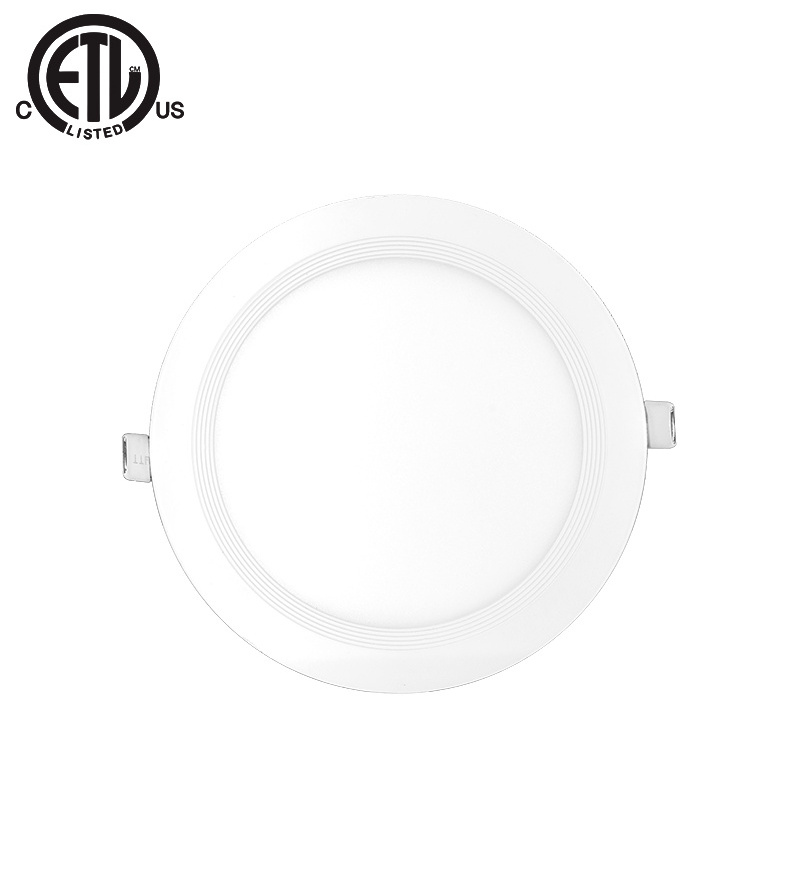 China factory ETL Intertek CRI>80 slim recessed light fit 4 inch 9W 3CCT round panel light Intertek ETL with junction box