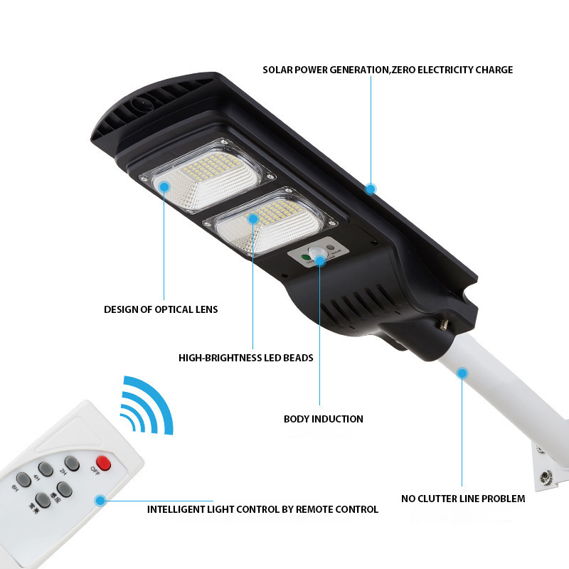 Competitive Price 30W 60W 90W 120W 150W Wall Outdoor Motion Sensor Led All In One Solar Street Light With Remote