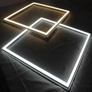 Suspension High bright Led Frame Panel Light recessed suspended mounting square Ceiling Light Fixture led panel frame