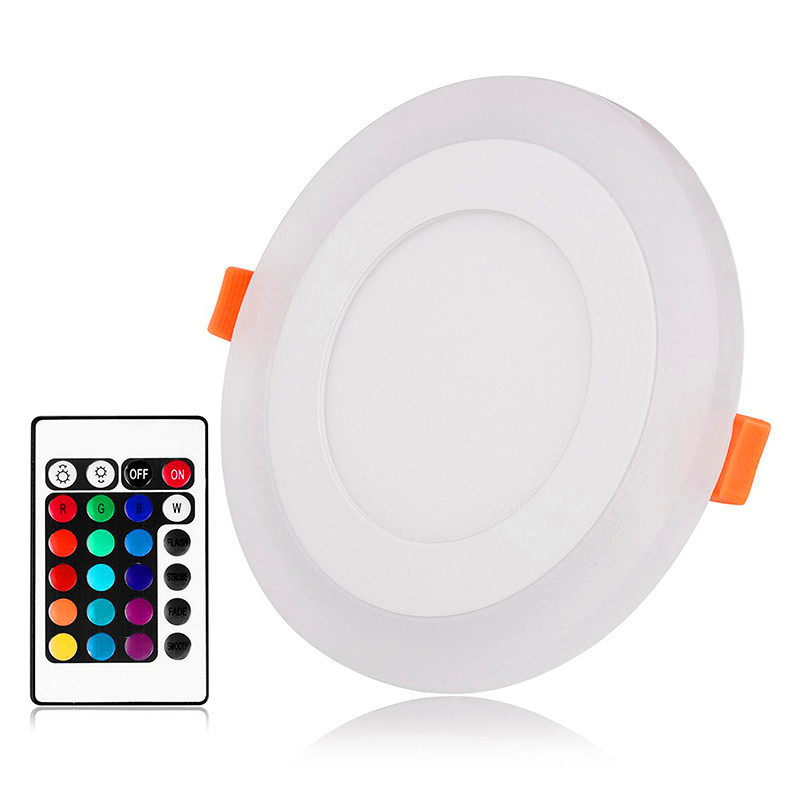 Dual Color 3 model LED Panel Lamp Round Surface Ceiling Wall Down Light AC85-265V