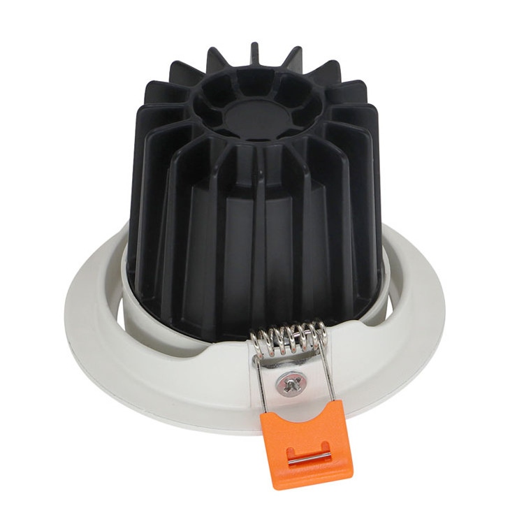 Bathroom Ceiling 10W 15W Black Spot Down Light Adjustable Anti Glare COB Waterproof Recessed IP65 LED Downlight