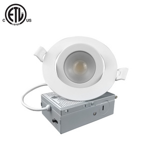 Dimmable 4 Inch 9W 6 inch 12W LED Gimbal recessed downlight spot light with junction box for commercial hotel shops ceiling lamp