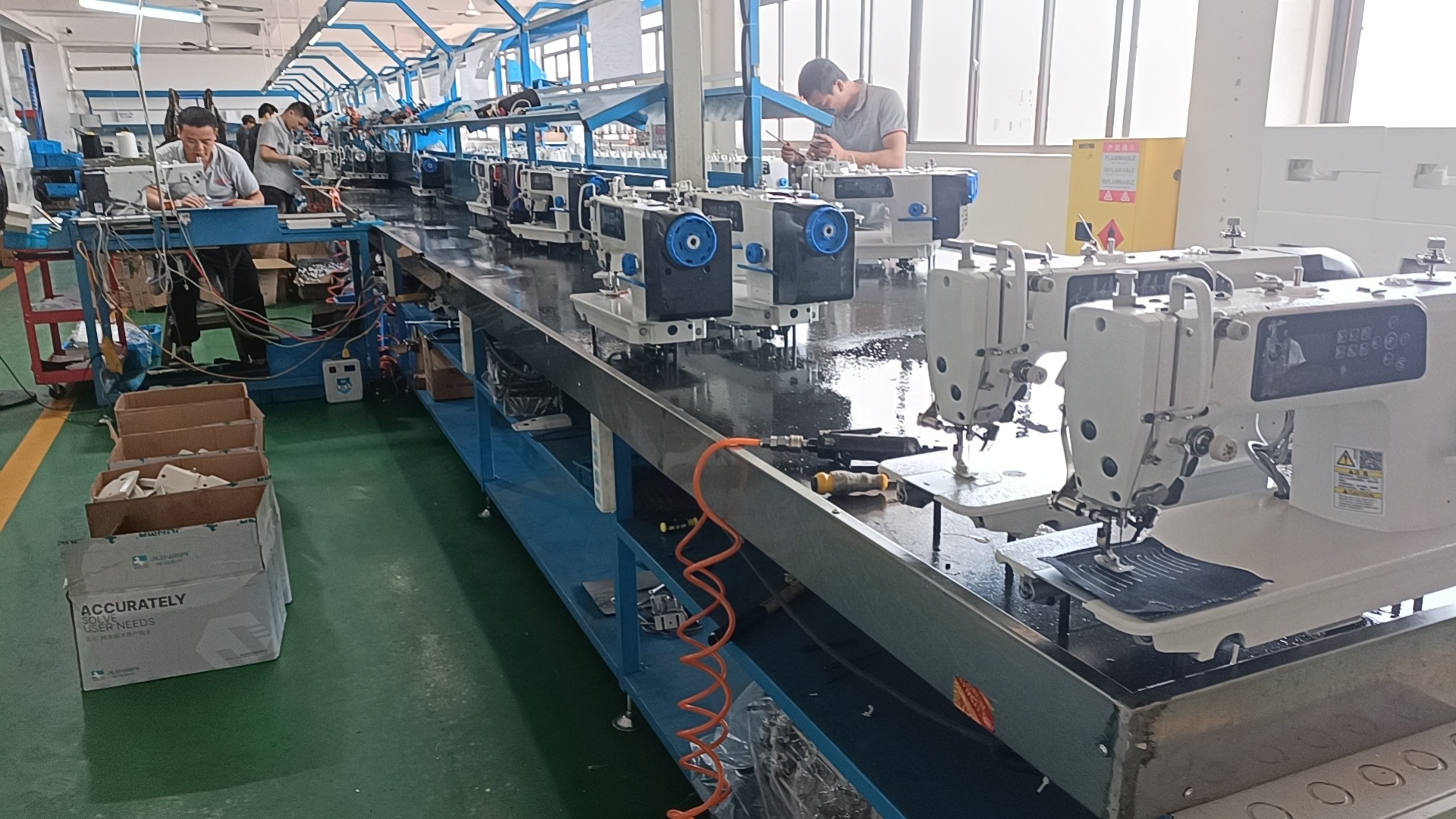 QK-525-D1 Garment Machinery High Speed Single Direct Drive Computer flatbed lockstitch Industrial Sewing Machines