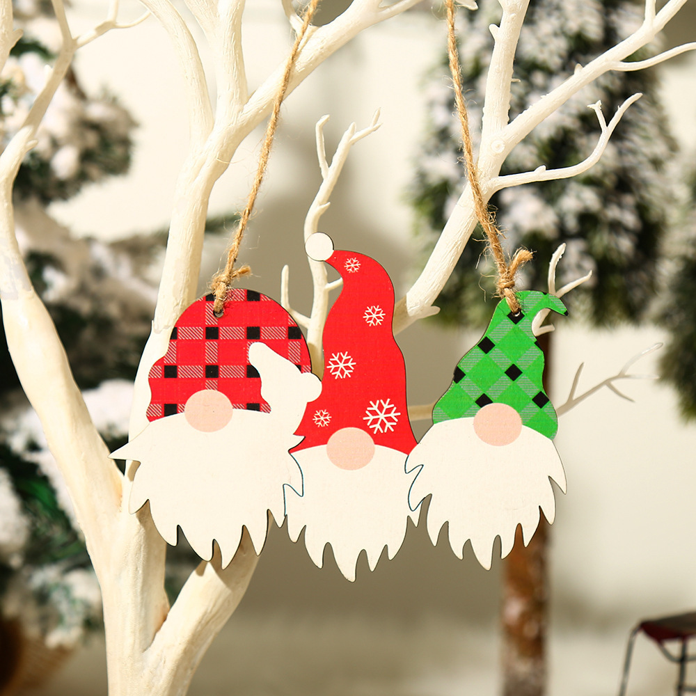 Wholesale Christmas Tree Hanging Wood Ornament For Christmas Tree Decoration