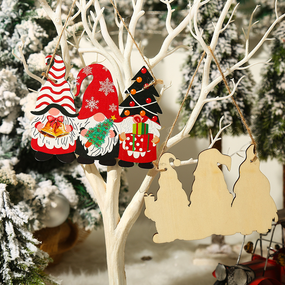 Wholesale Christmas Tree Hanging Wood Ornament For Christmas Tree Decoration