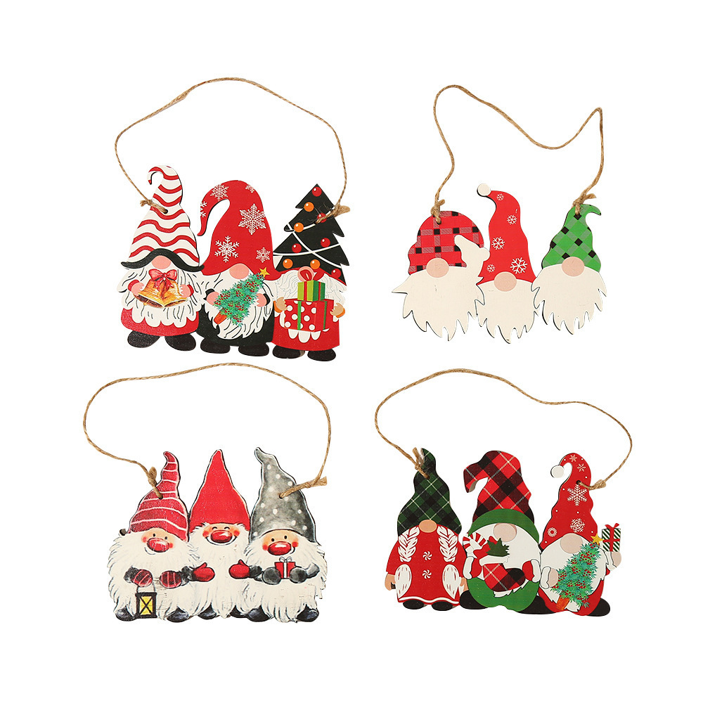 Wholesale Christmas Tree Hanging Wood Ornament For Christmas Tree Decoration