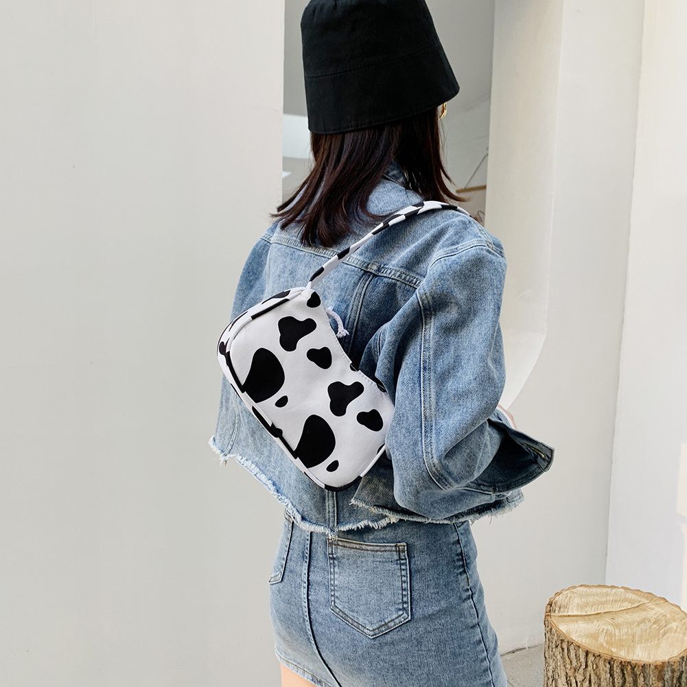 Wholesale  Animal Pattern Print Canvas Women Shoulder Bags Vintage Designer Ladies Purse Casual Fashion Square Handbags For Lady