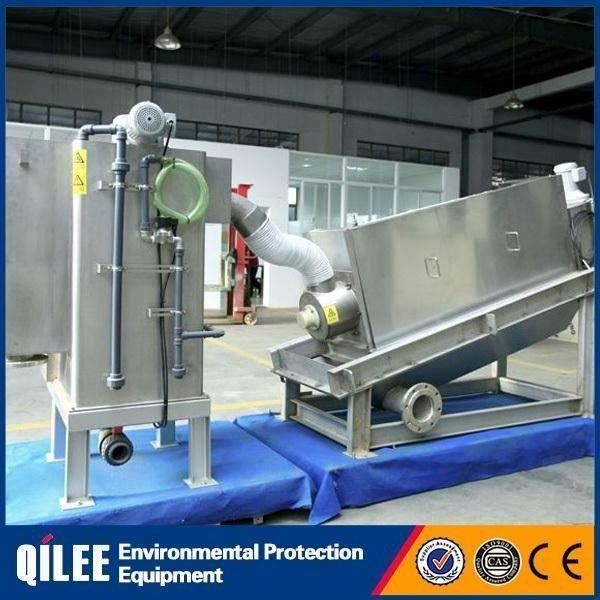 24 Hours Automatically Clog Free Sludge Dewatering Screw Press