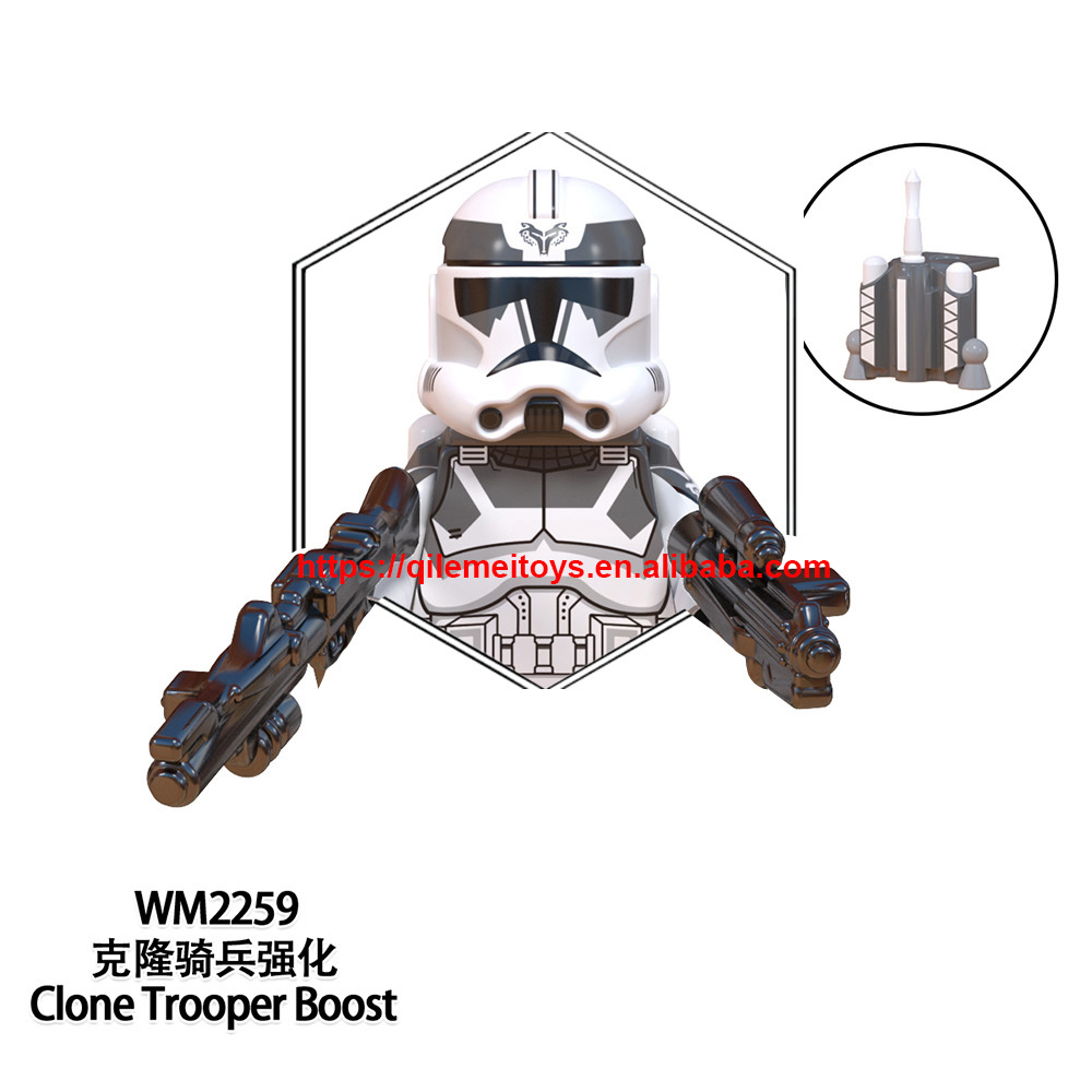 wm blocks new wholesale star mini hot sell wars figures moc clone trooper Education Commander building block kids toys