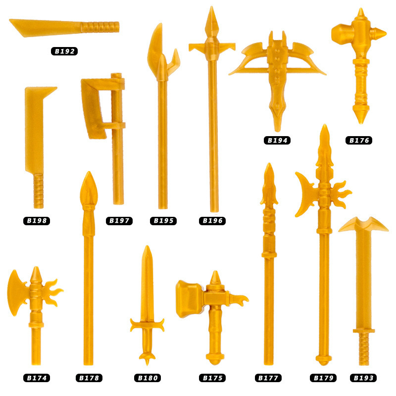 Medieval World weapons moc block shield sword Weapon Bow Arrow Knife Featured Accessories figure Building Blocks toys