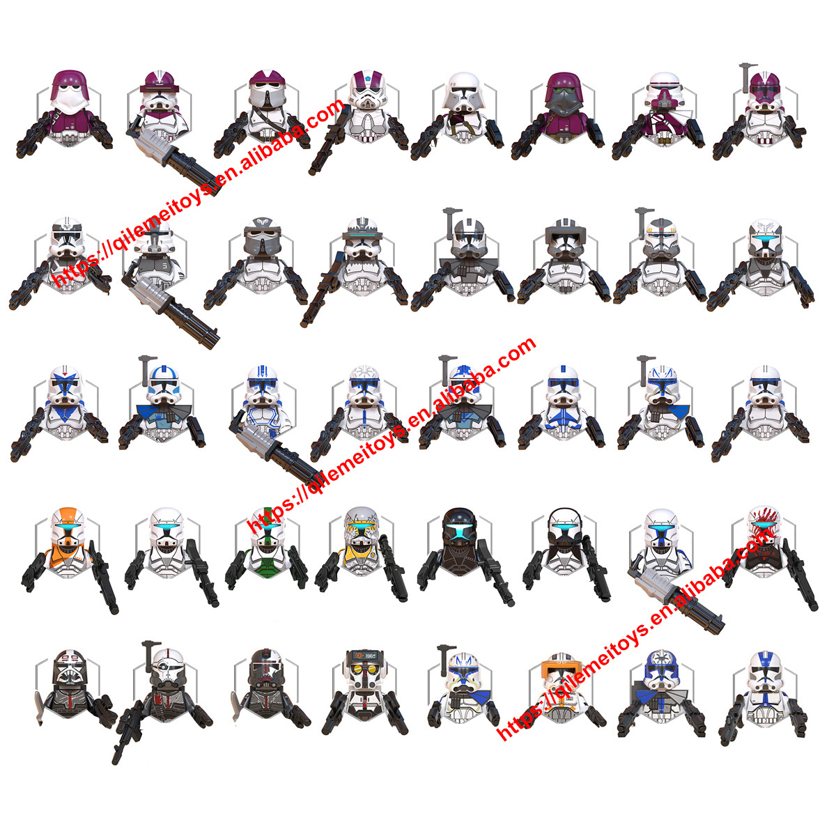 wm blocks new wholesale star mini hot sell wars figures moc clone trooper Education Commander building block kids toys