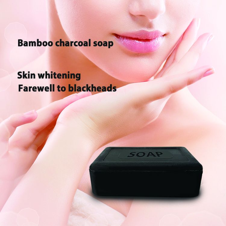 bamboo charcoal soap Clean Body Shower Treat Black Mud Deep Purifying Peel Off Facial Face Soap