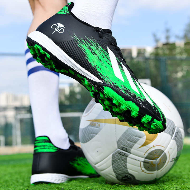 Brand Designer Custom Logo Good Quality TF Artificial Grass Training Cleat Football Soccer Shoes