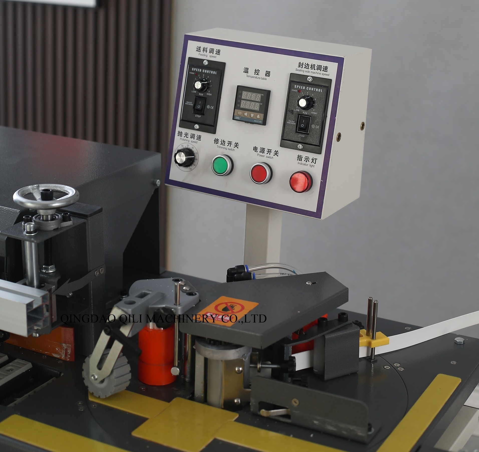 Micro Automatic Edge Banding Machine Edge bander glue with trimming Woodworking Machine