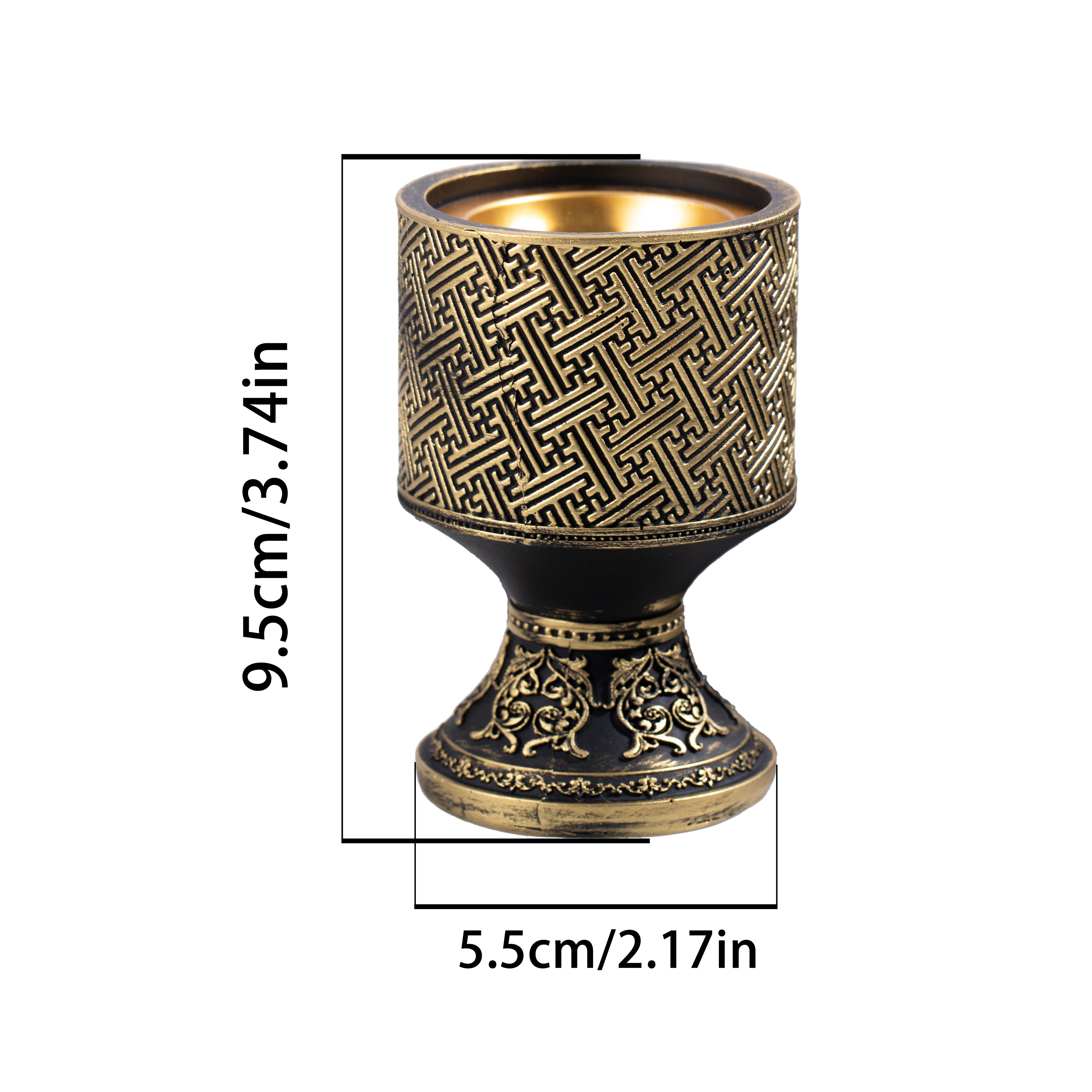 New mini home decoration resin crafts cylindrical art modeling Arabian incense burner bakhoor charcoal burner