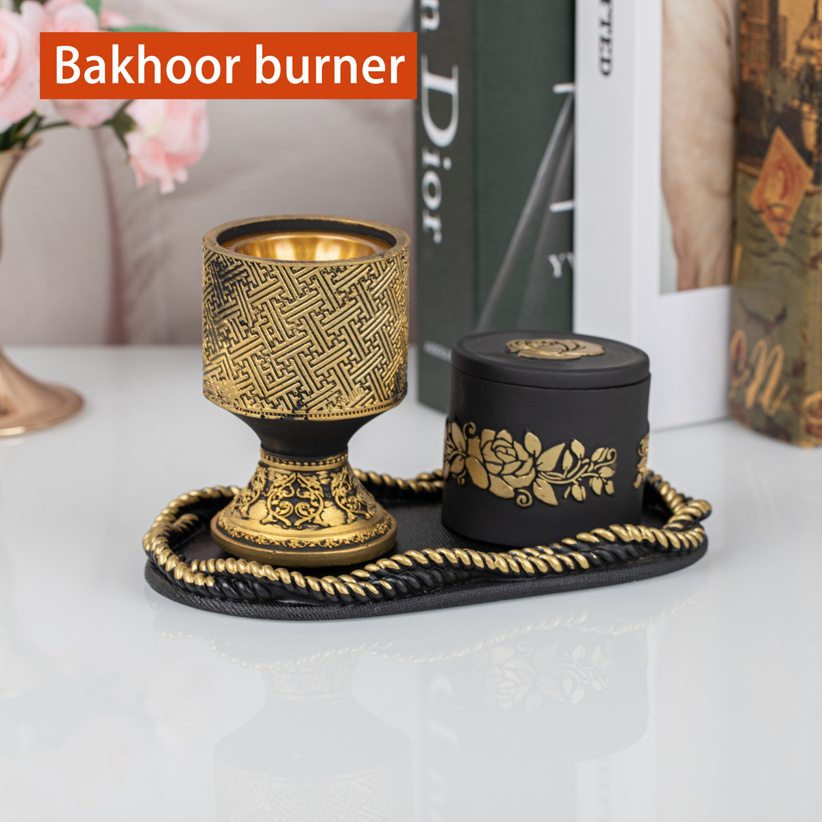 New Arabian combination incense burner Traditional incense therapy bakhoor charcoal burner