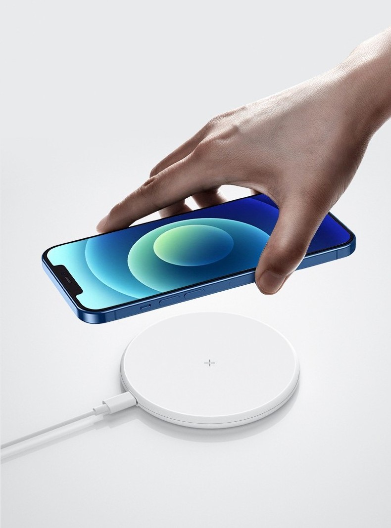 Wireless charger for iphone 14  Huawei S20 Android xiaomi phone 15w fast charging desktop round ultra-thin QI wireless charging