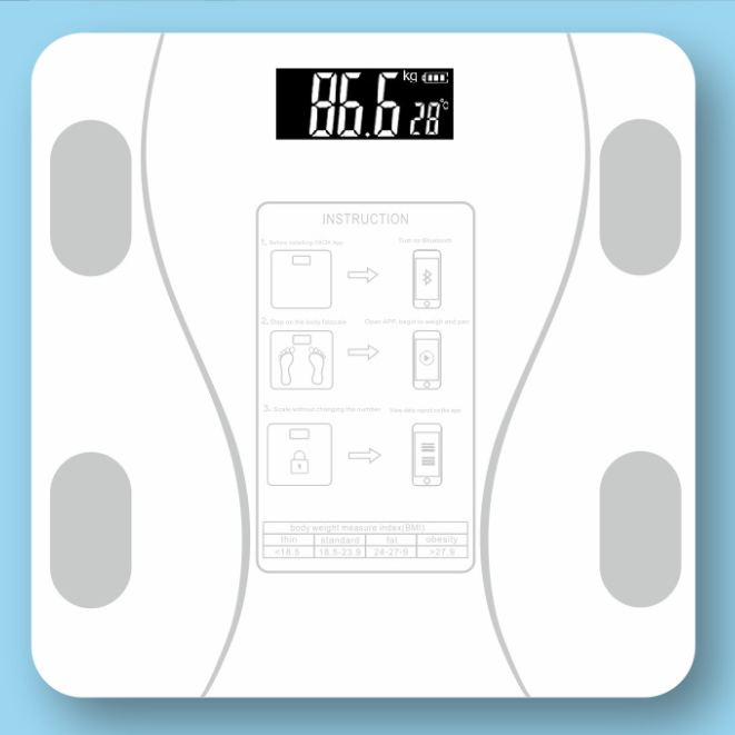 Ce Rohs Blue Tooth Electronic Digital Weight Scale Smart Body Fat Composition Analyzer Scale