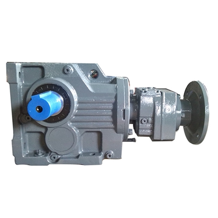 K series helical gearbox 1 1 reduction gearbox gear transmission with ac gear motor flange mounted gear reducer