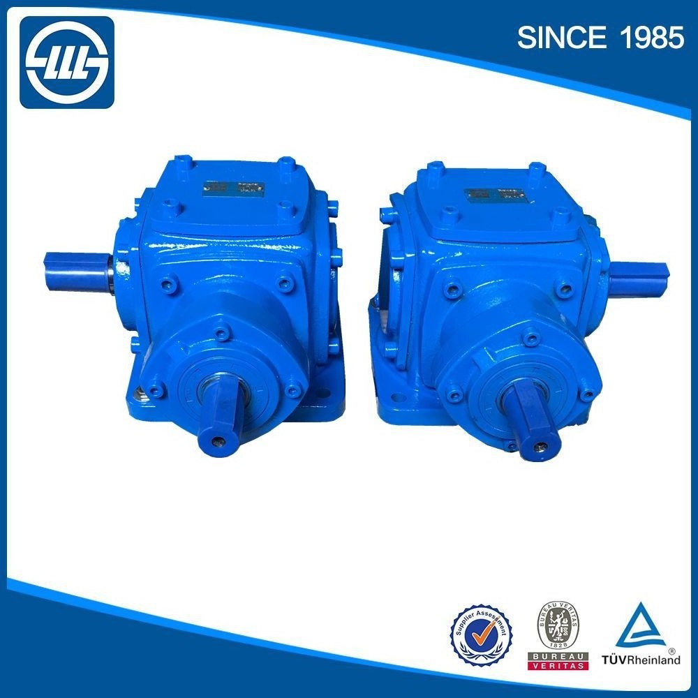 90 degree bevel helical geared gearbox motor  T Gearbox For reducer T Right Angle Pto Gearbox For Agricultural