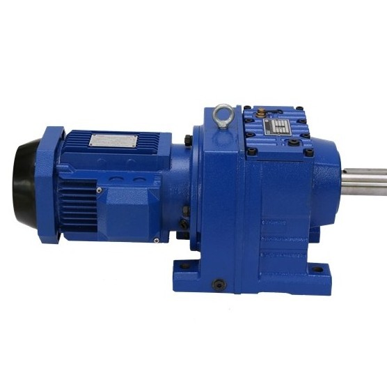 Hot sale R series helical gear box gear speed reducer with 3 shafts gearbox for agricultural machinery motoreductor